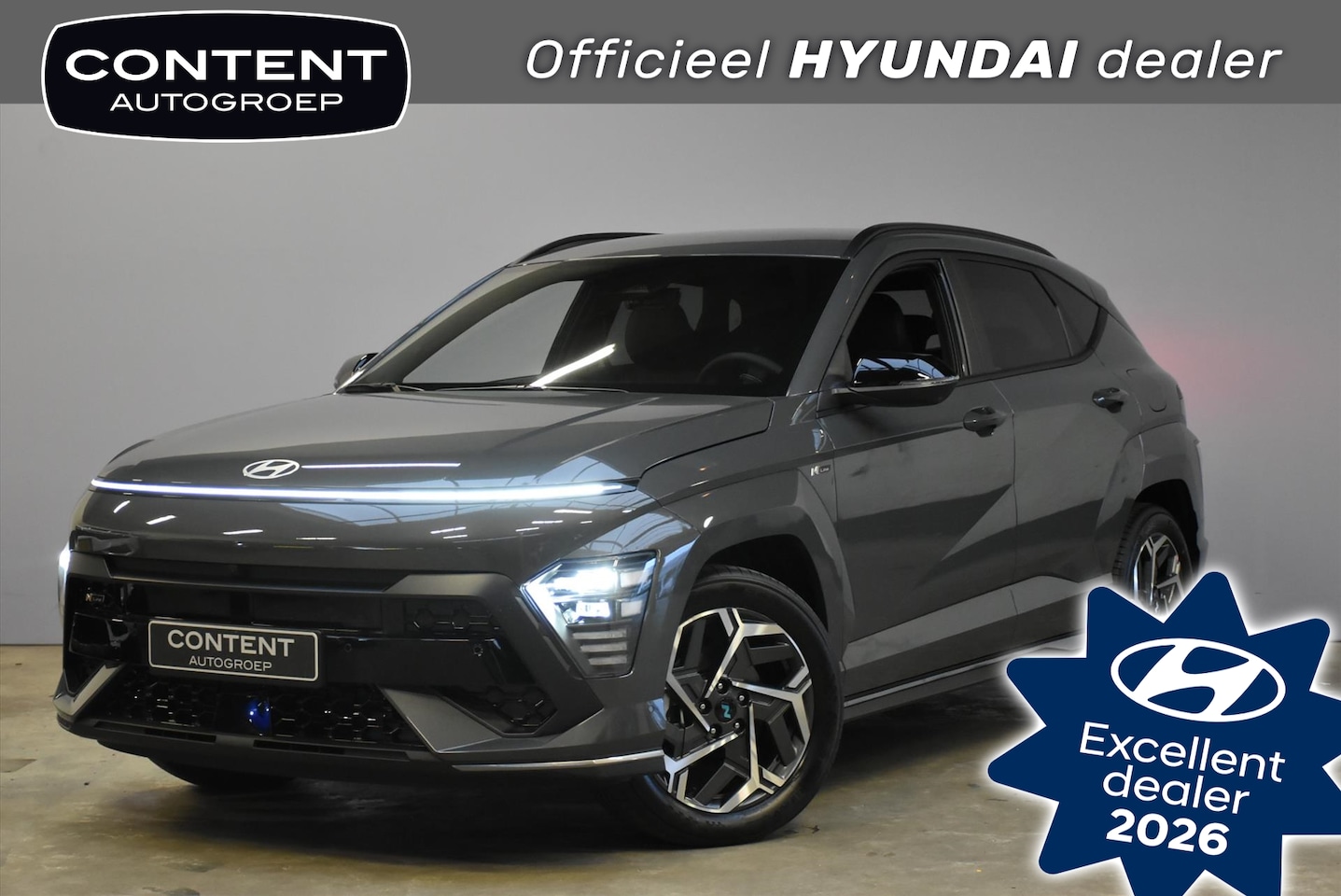 Hyundai Kona - 1.6 GDI HEV DCT N-Line MY 26 I Inruilvoordeel! - AutoWereld.nl