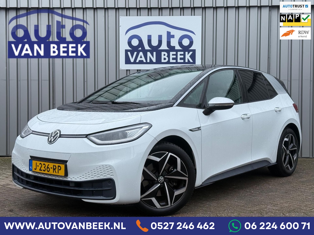 Volkswagen ID.3 - First Plus 58 kWh|Steunhaak|Stuurwielverwarming|BTW - AutoWereld.nl