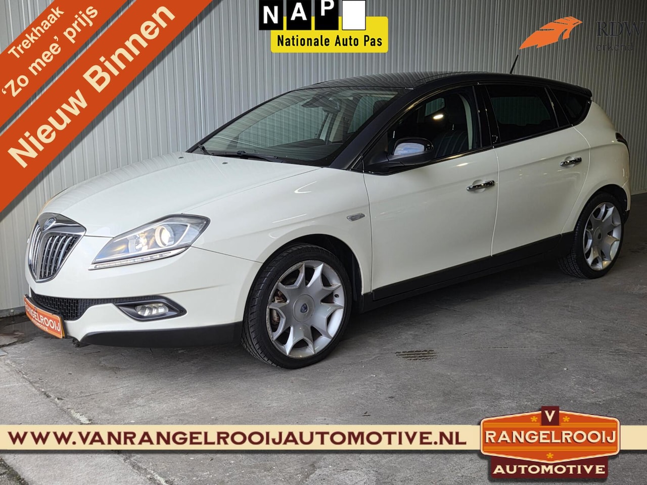 Lancia Delta - 1.4-16V Platino 1.4-16V Platino, trekh., pano, leer, Bose, clima, cruise - AutoWereld.nl