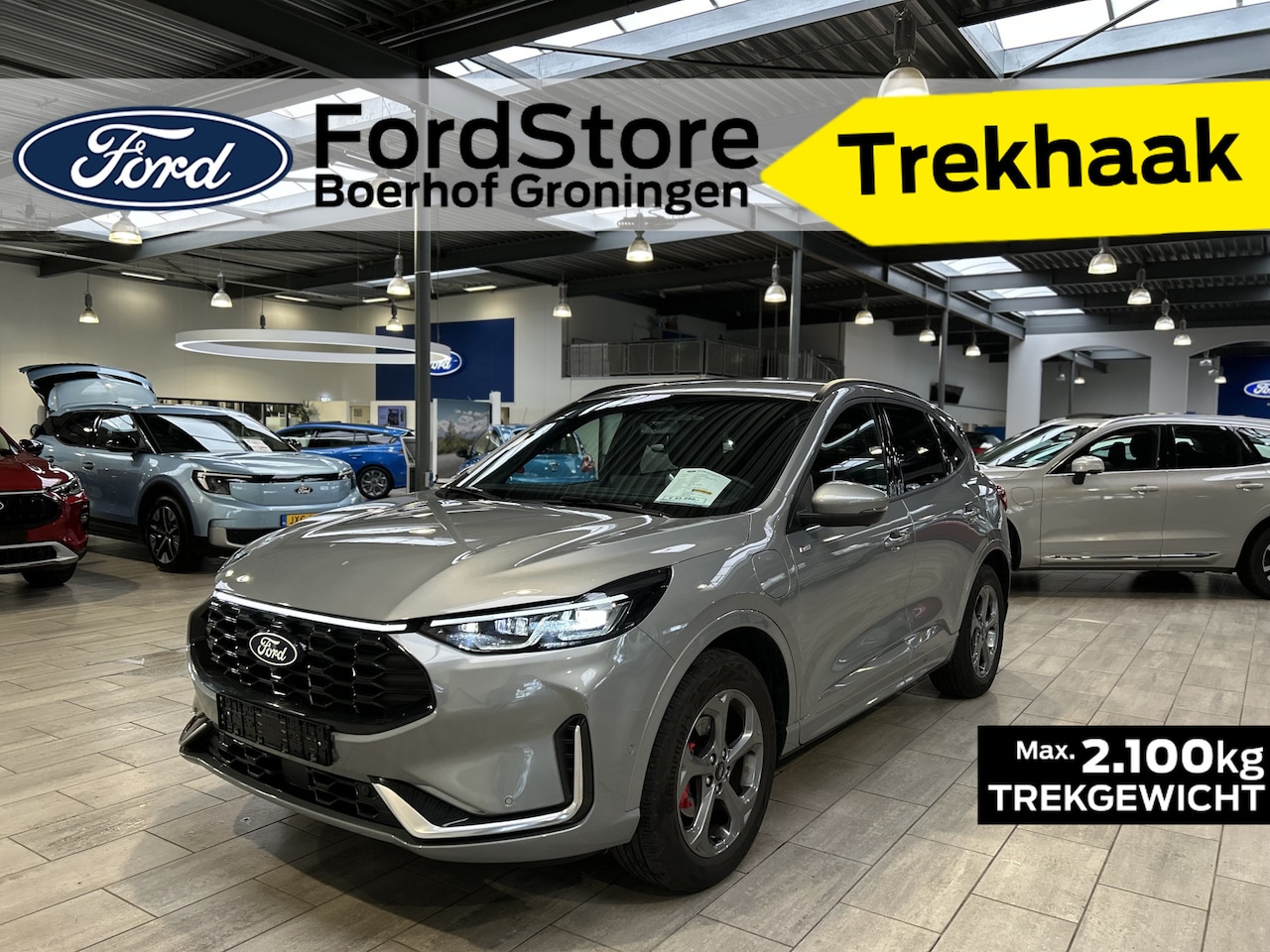 Ford Kuga - 2.5 PHEV 243 pk ST-Line X | Trekhaak I AGR stoelen I Matrix LED I Adapt Cruise I Winter Pa - AutoWereld.nl