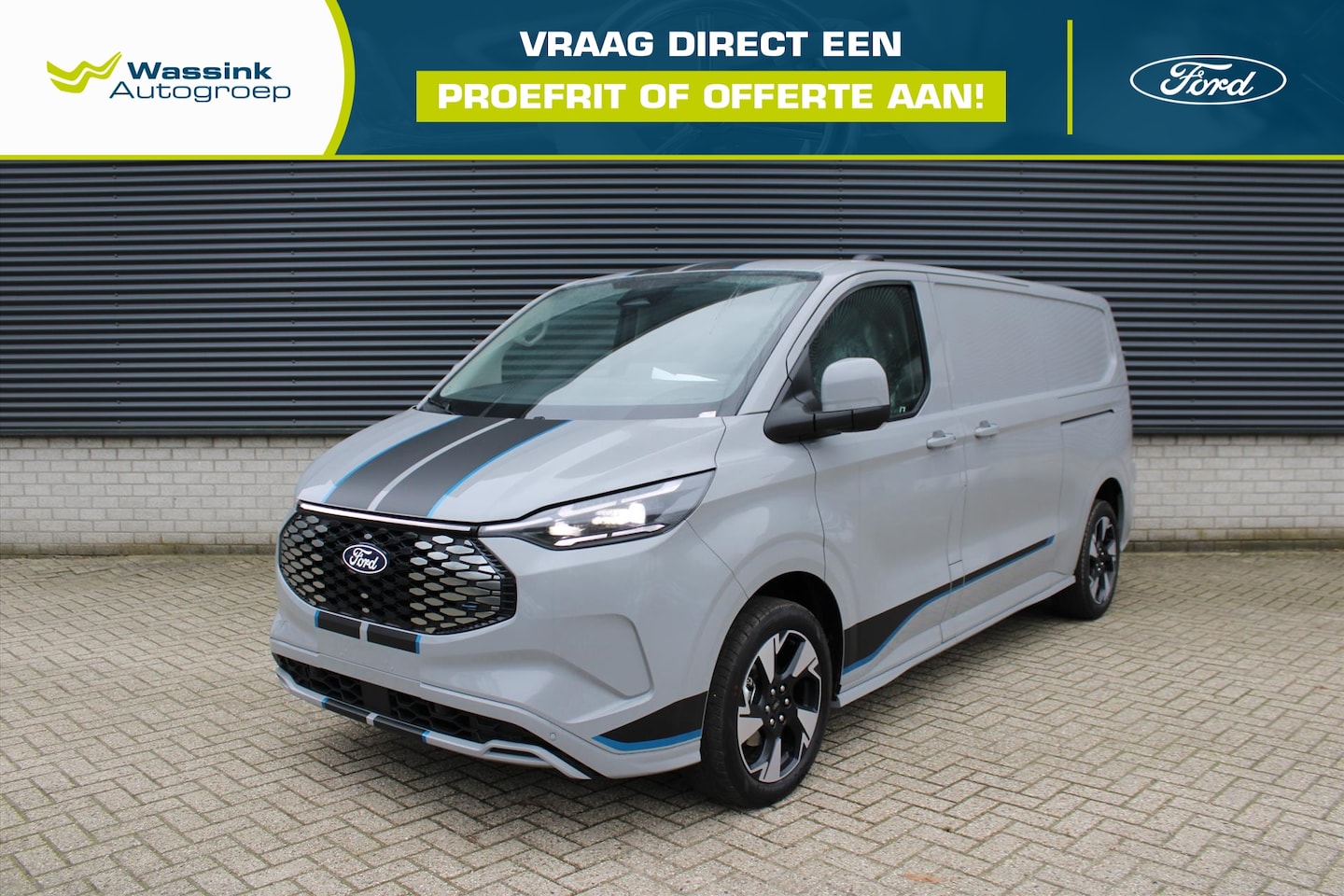 Ford Transit Custom - Sport 65kWh 218pk L2H1 340 EV I Adaptive Cruise Control I Dubbele Schuifdeur I Adaptive Le - AutoWereld.nl