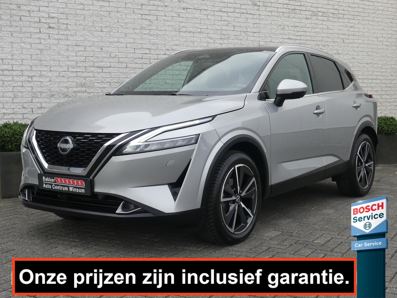 Nissan Qashqai - 1.3 MHEV TEKNA+ 158PK AUTOMAAT TREKHAAK/LEER/HEAD-UP/360CAMERA/BOSE-AUDIO - AutoWereld.nl