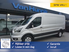 Ford Transit - 350L L3H2 Limited AUT-10 RWD 165PK BPM VRIJ 3.5T Trekhaak, Navi, Adap. Cruise, 360° Cam NR