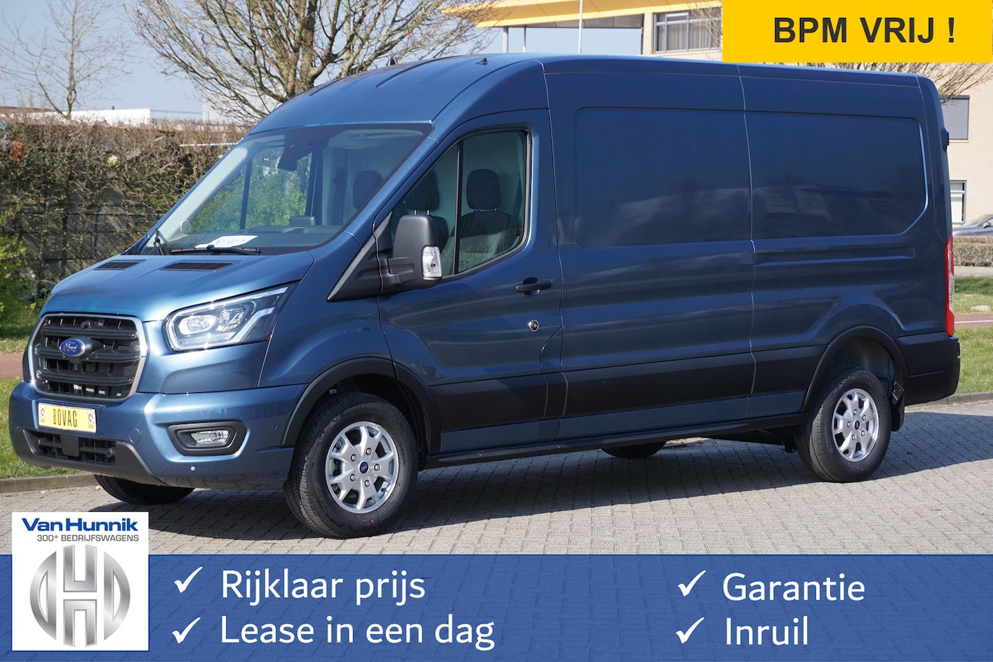 Ford Transit - 350L 170PK L3H2 Limited AUT BPM VRIJ!! 12" Sync4 Navi + Camera, LM Velg, Xenon!! NR. 225 - AutoWereld.nl