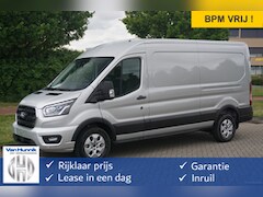 Ford Transit - 350L L3H2 Limited AUT-8 130PK BPM VRIJ Navi, Adap. Cruise, 360° Cam, Trekhaak, Xenon NR. A