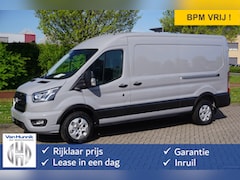 Ford Transit - 350L L3H2 Limited AUT-8 165PK BPM VRIJ Navi, Adap. Cruise, 360° Cam, Trekhaak, 2x Schuifde