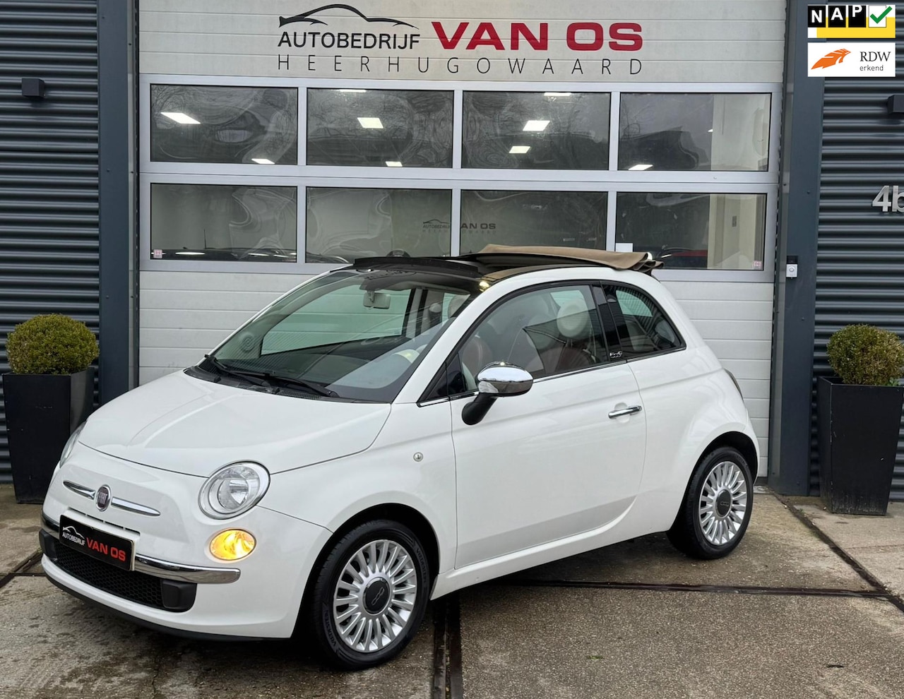 Fiat 500 C - 0.9 TwinAir Lounge l Cabrio l NAP l Leder l Airco - AutoWereld.nl