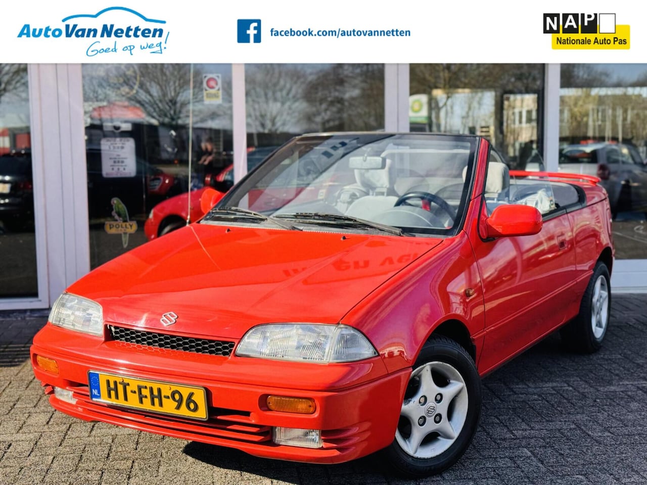 Suzuki Swift - 1.3 Cabrio 1.3 Cabrio,94.dkm!,nieuw dak! - AutoWereld.nl