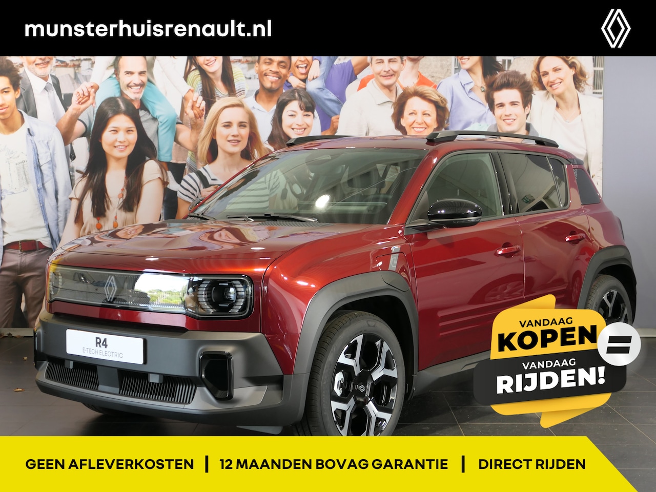 Renault 4 - comfort range techno 52 kWh - Occasion Lease vanaf €559 p/m - *DEMO* - One Pedal - Stoel/S - AutoWereld.nl