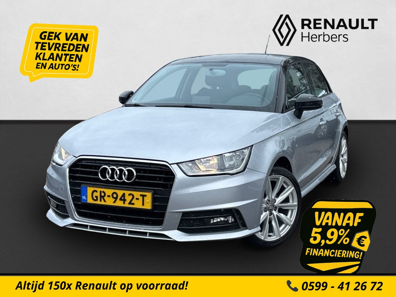 Audi A1 Sportback - 1.0 TFSI Adrenalin 2X S LINE / AIRCO / CRUISE / NAVI - AutoWereld.nl