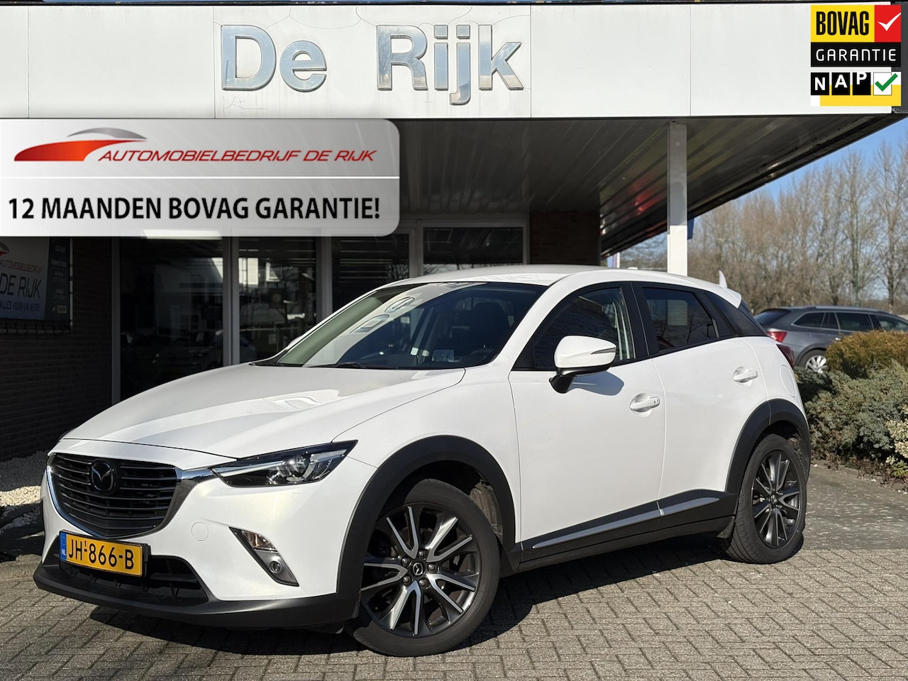 Mazda CX-3 - 2.0 SkyActiv-G 120 GT-M | Parelmoer | Afn. Trekhaak, Navi, ACC, Stoelverw., Leder, Camera, - AutoWereld.nl