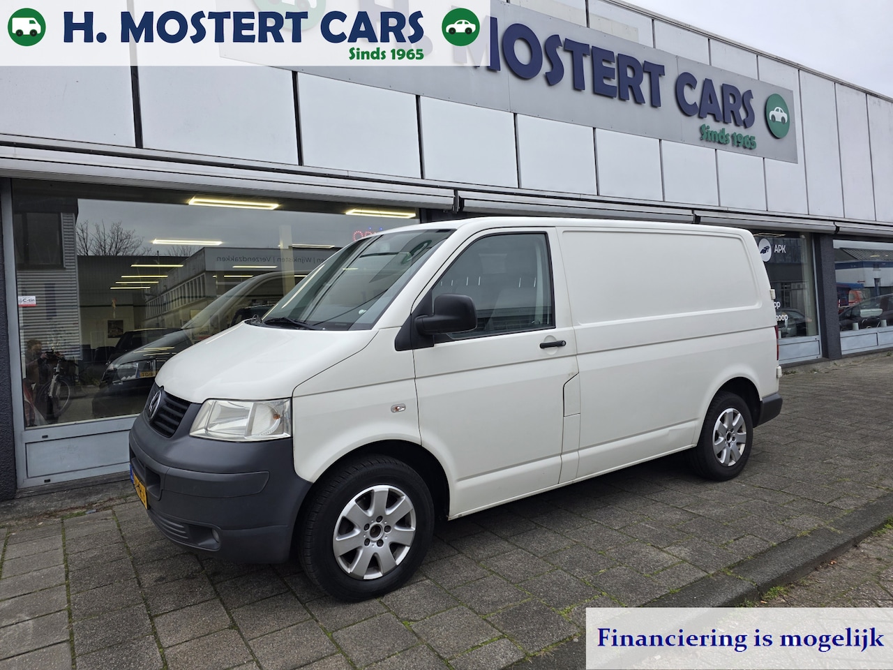 Volkswagen Transporter - 2.5 TDI 300 Airco Electr.Ramen Bj.2008 Wit Enkel Cabine - AutoWereld.nl