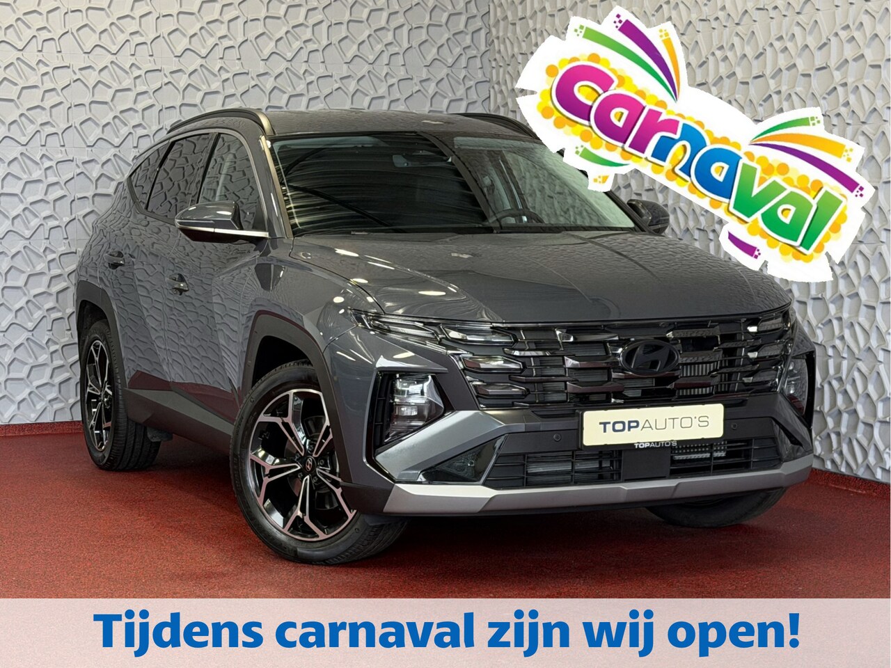 Hyundai Tucson - 1.6 T-GDi BENZINE 160PK ADVANCED XL NAVI ELEK.KLEP STOEL/STUUR VERW CAMERA 19''LMV 1510KG - AutoWereld.nl