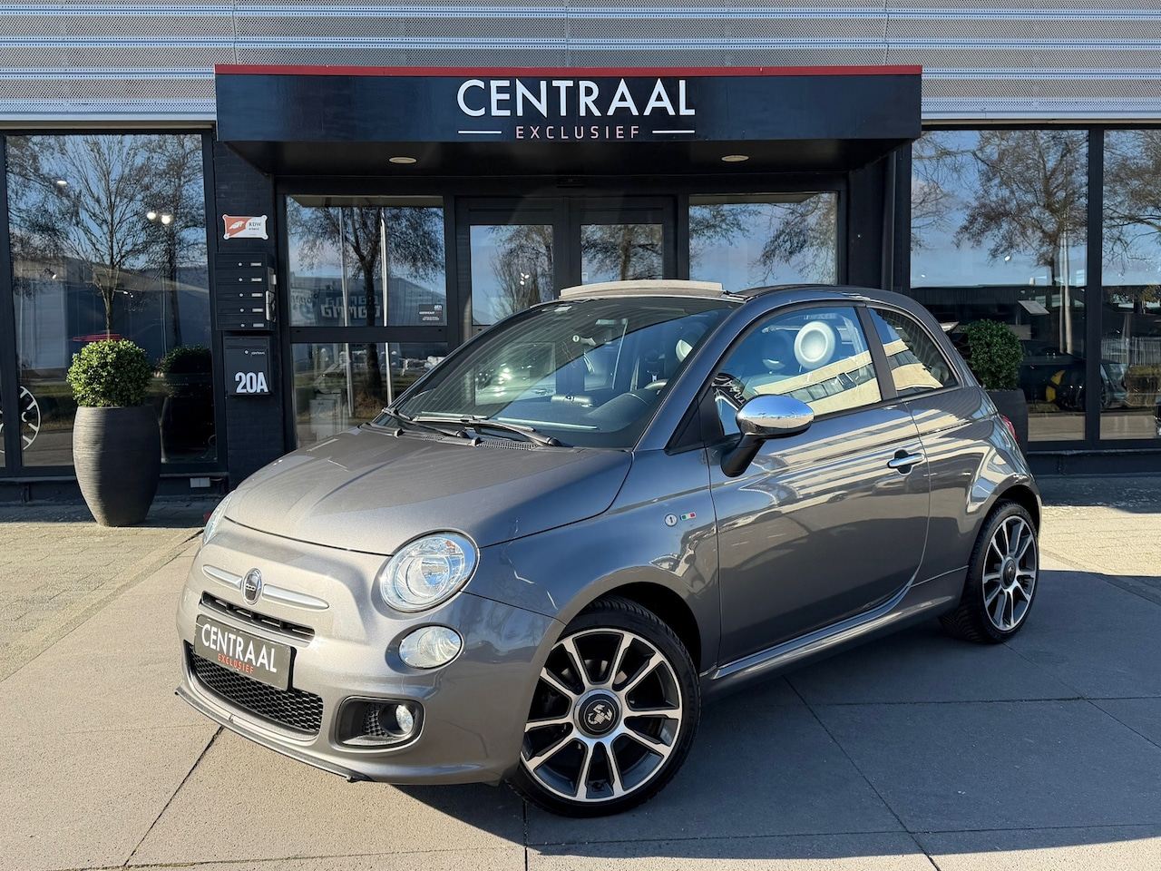 Fiat 500 C - 0.9 TwinAir Turbo Lounge Leder|Carplay|PDC|CruiseC. - AutoWereld.nl
