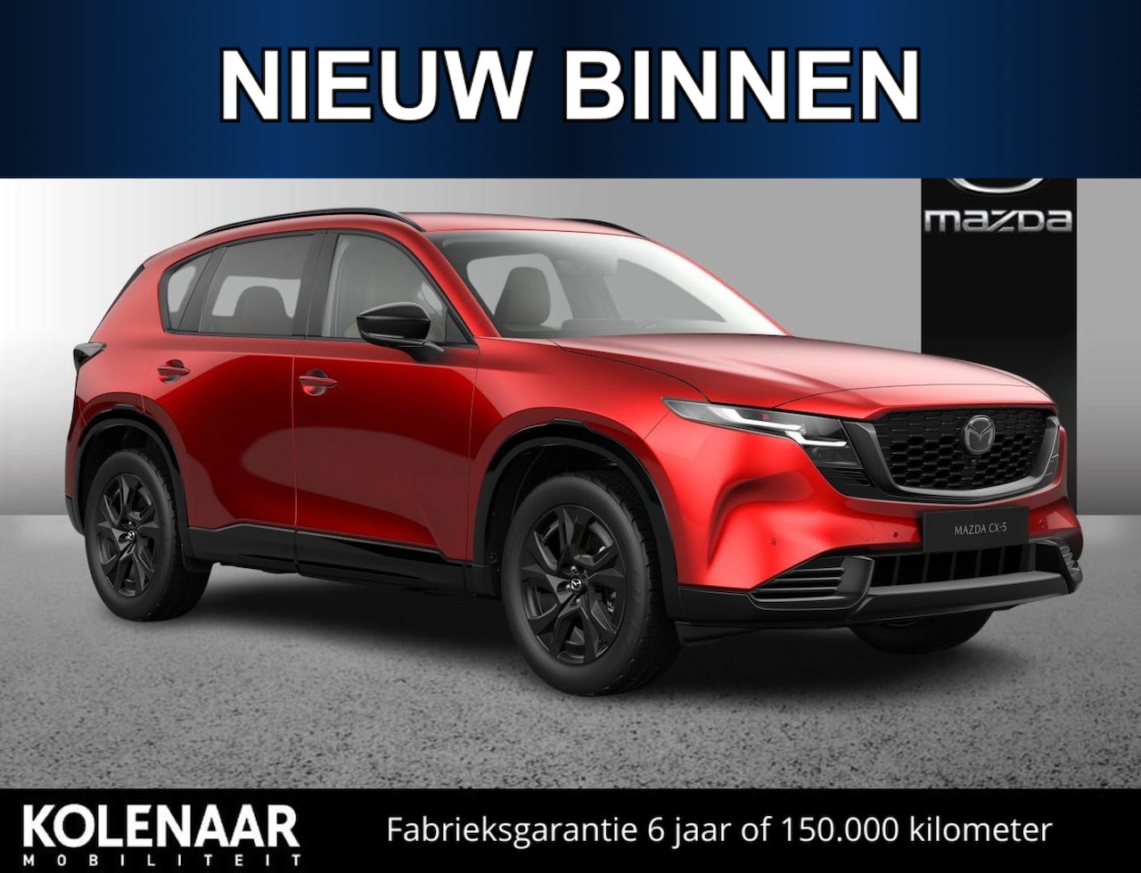 Mazda CX-5 - 2.5 automaat E-Sky G 141 M Hybrid Homura /Panoramic Sunroof Pack/Tan Lederen Interieur/Maa - AutoWereld.nl