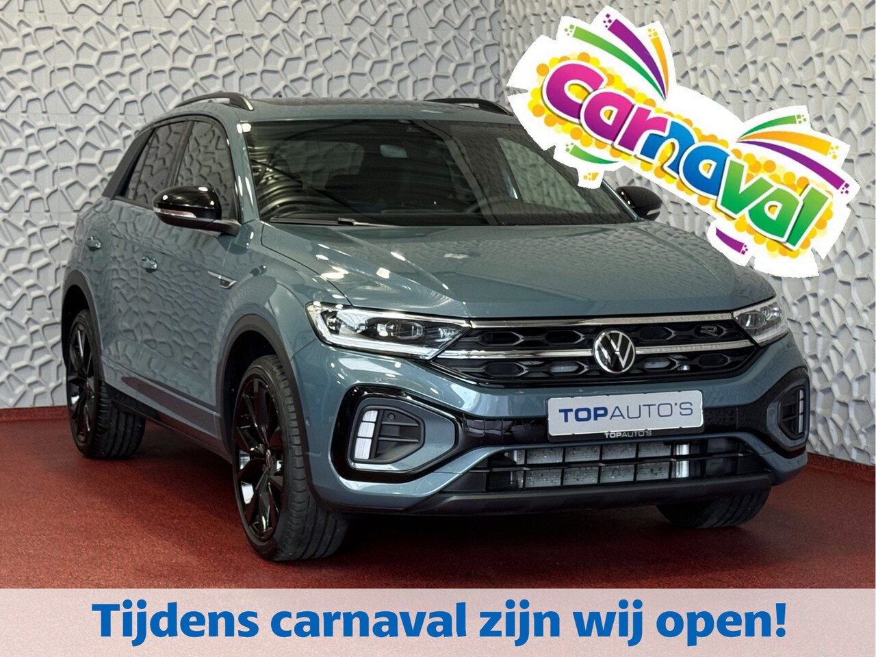 Volkswagen T-Roc - 1.5 TSI 150PK R-LINE PANORAMA BLACKLINE EVO IQ LIGHT ALCANTARA ELEK.KLEP CARPLAY STOEL/STU - AutoWereld.nl