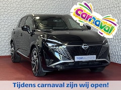 Nissan Qashqai - 1.3 MHEV 160PK 4 CILINDER 20''LMV LEER PANO MASSAGE TEKNA PLUS BOSE STOEL/STUUR/RUIT VERW