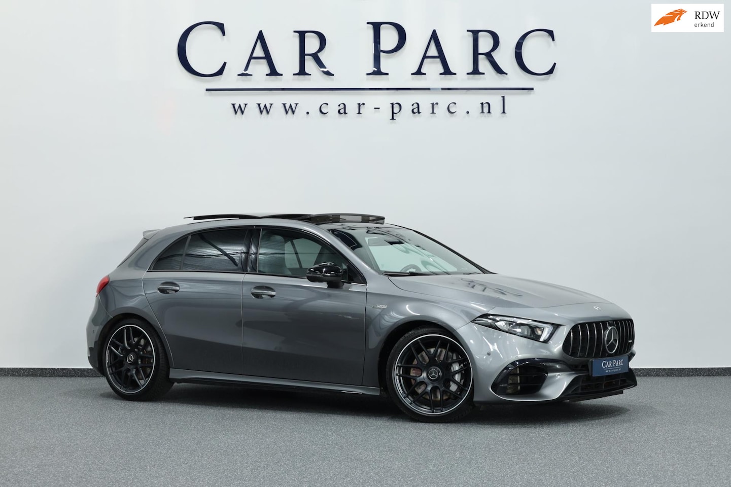 Mercedes-Benz A-klasse - AMG 45 4MATIC+ MULTIBEAM/VIRTUAL/SFEER/PANO/LEER+S.VERWARMING+MEMORY/19" LMV/360 CAM/ACC/1 - AutoWereld.nl