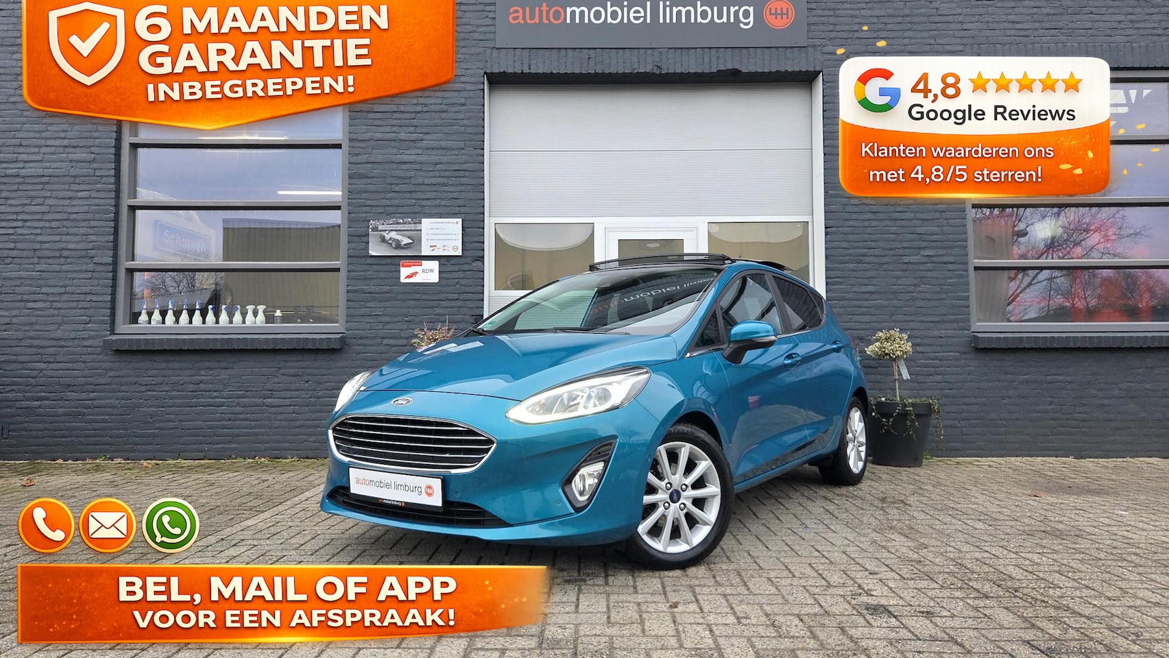 Ford Fiesta - 1.0 EcoBoost Titanium | B&O | Carplay/Android | LED | PANO | VOL OPTIES | DEALER ONDERHOUD - AutoWereld.nl