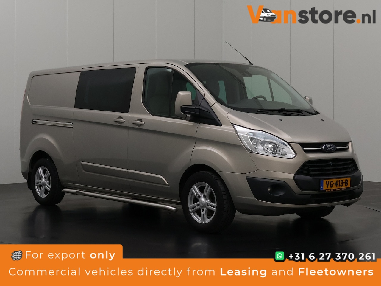 Ford Transit Custom - 125PK Lang Limited Dubbele Cabine | Navigatie | Camera | Leder | Airco | Cruise | Trekhaak - AutoWereld.nl