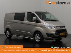 Ford Transit Custom - 125PK Lang Limited Dubbele Cabine | Navigatie | Camera | Leder | Airco | Cruise | Trekhaak