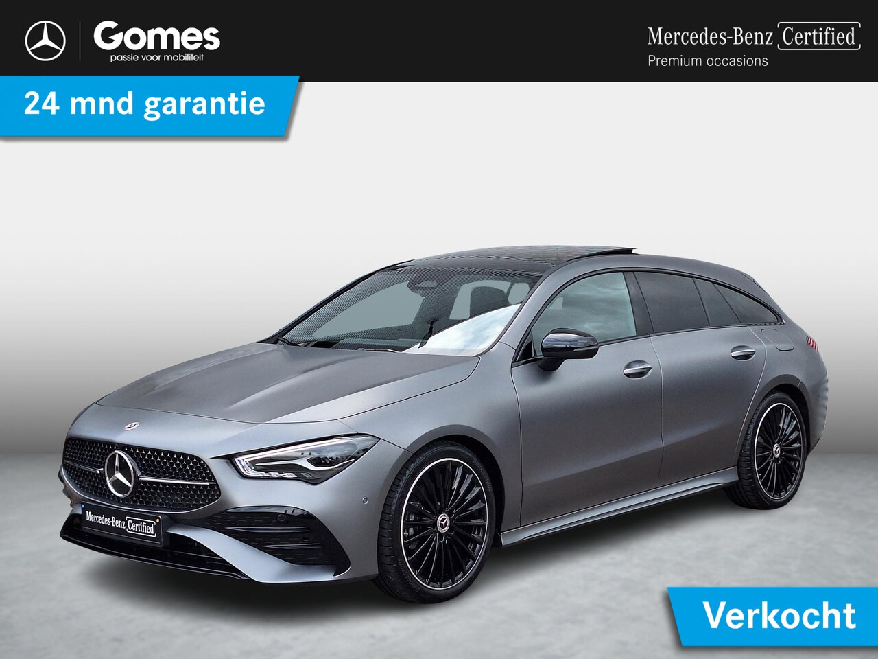 Mercedes-Benz CLA-klasse Shooting Brake - 180 AMG | Matgrijs | Nightpakket | Panoramadak | Dodehoekassistent | Apple CarPlay | Andro - AutoWereld.nl