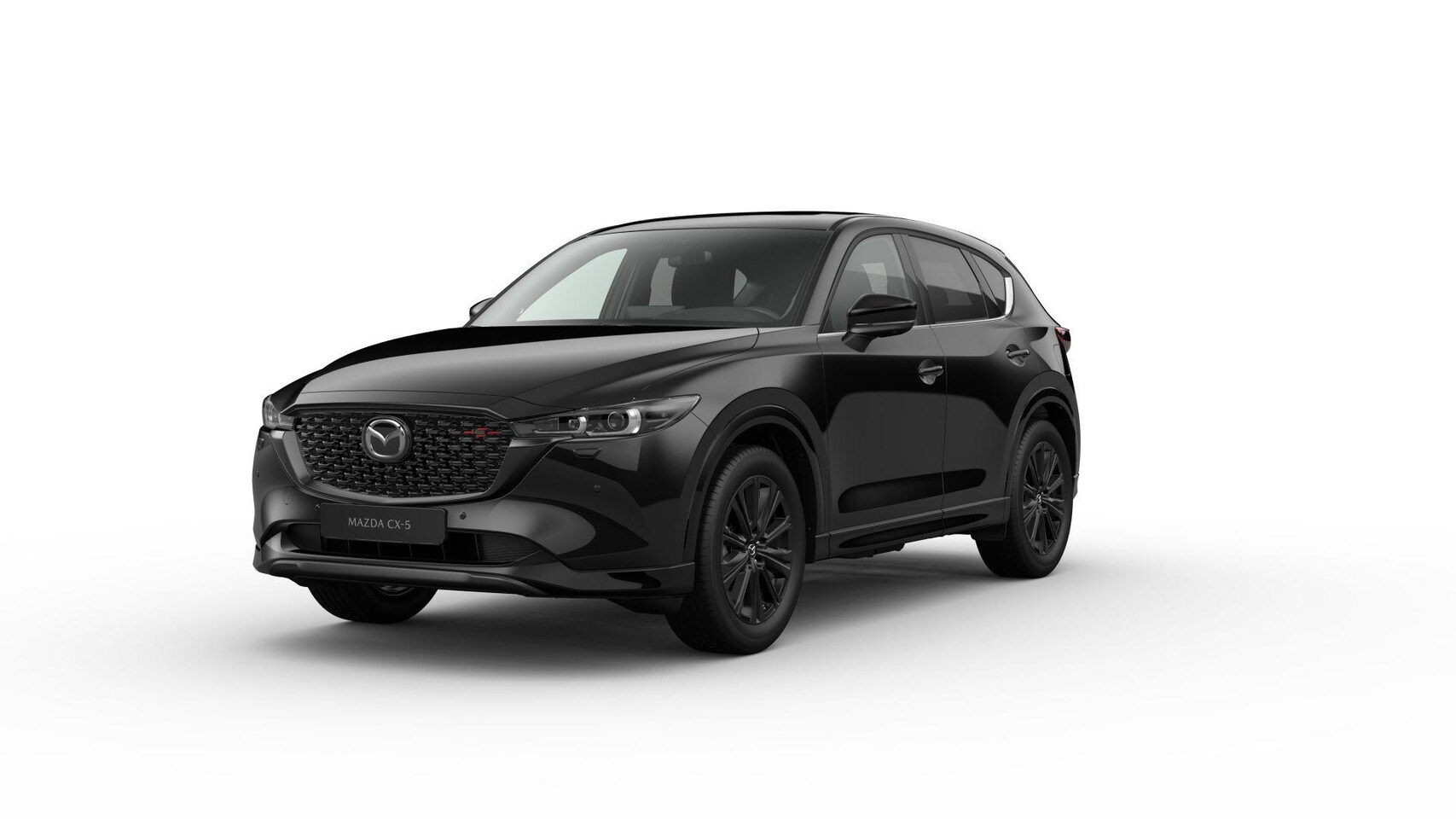Mazda CX-5 - e-Skyactiv-G 165 Homura - Comfort Pack & Sunroof Pack | 19-inch lichtmetalen velgen, Black - AutoWereld.nl