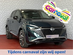 Nissan Qashqai - 1.3 MHEV 160PK 4 CILINDER TEKNA PLUS BOSE 20''LMV LEER ALCANTARA PANO MASSAGE BOSE STOEL/S