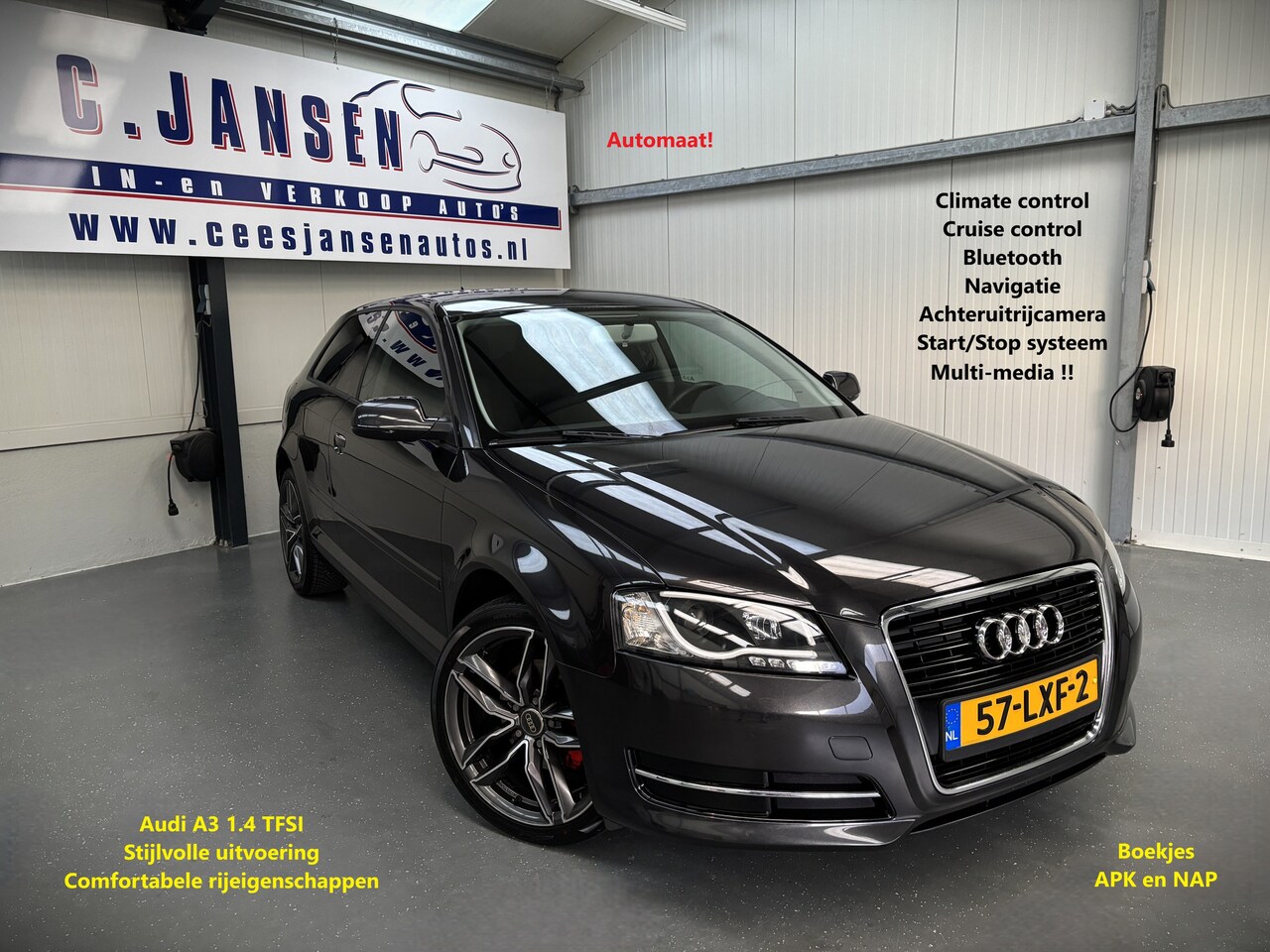 Audi A3 Sportback - 1.4 TFSI Attraction Pro Line Business Eyecatcher! | Cruise control | Electronic climate co - AutoWereld.nl