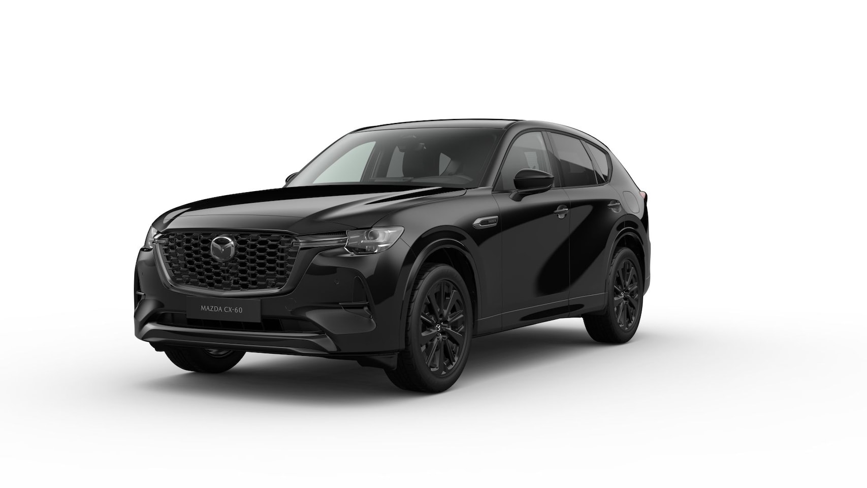 Mazda CX-60 - e-Skyactiv PHEV Homura Plus - Zwart Nappa Leder | 12,3-inch TFT-kleurendisplay met bedieni - AutoWereld.nl