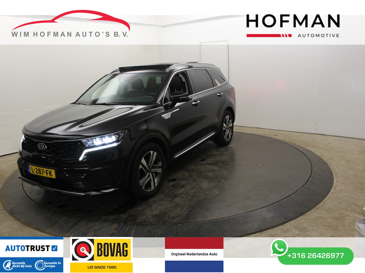 Kia Sorento - 1.6 T-GDi Plug-in Hybrid 4WD DynamicPlusLine 7p. 1.6 T-GDI Plug-in Hybrid 4WD DynamicPlusLine 7p. Pano Leder - AutoWereld.nl