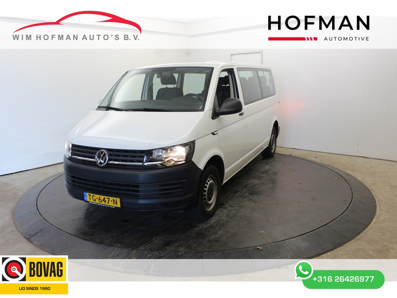 Volkswagen Transporter Kombi - 2.0 TDI L2H1 9 Pers Excl BTW BPM Vrij - AutoWereld.nl