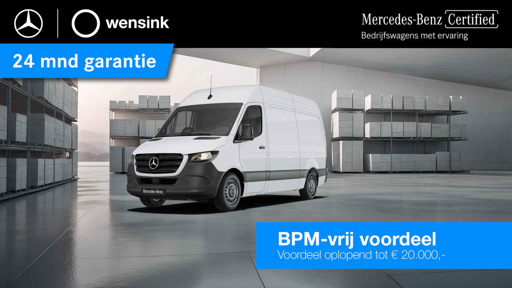 Mercedes-Benz Sprinter - 317 CDI L2 H2 Pro | 3 zits | Achteruitrijcamera | 3.500 kg trekgewicht | Vloer en Wand Bet - AutoWereld.nl