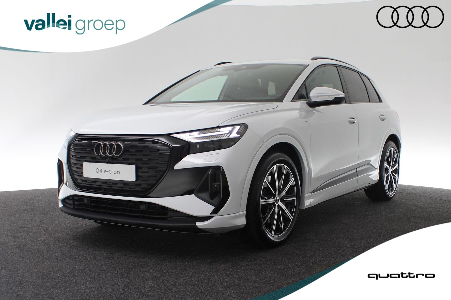 Audi Q4 e-tron - S edition Competition 45 82 kWh 210 kW / 286 pk Quattro | Trekhaak | Assistentiepakket plu - AutoWereld.nl