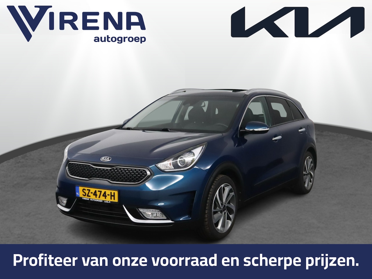 Kia Niro - 1.6 GDi Hybrid Design Edition Afneembare trekhaak - Panorama dak - Navigatie - Camera - Cr - AutoWereld.nl