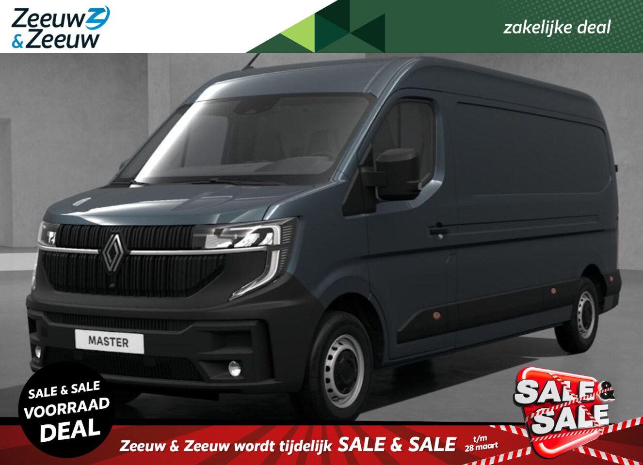 Renault Master E-Tech - T35 L3H2 Extra long range 87 kWh | Nu leverbaar met maar liefst 12% Zeeuw & Zeeuw actiekor - AutoWereld.nl