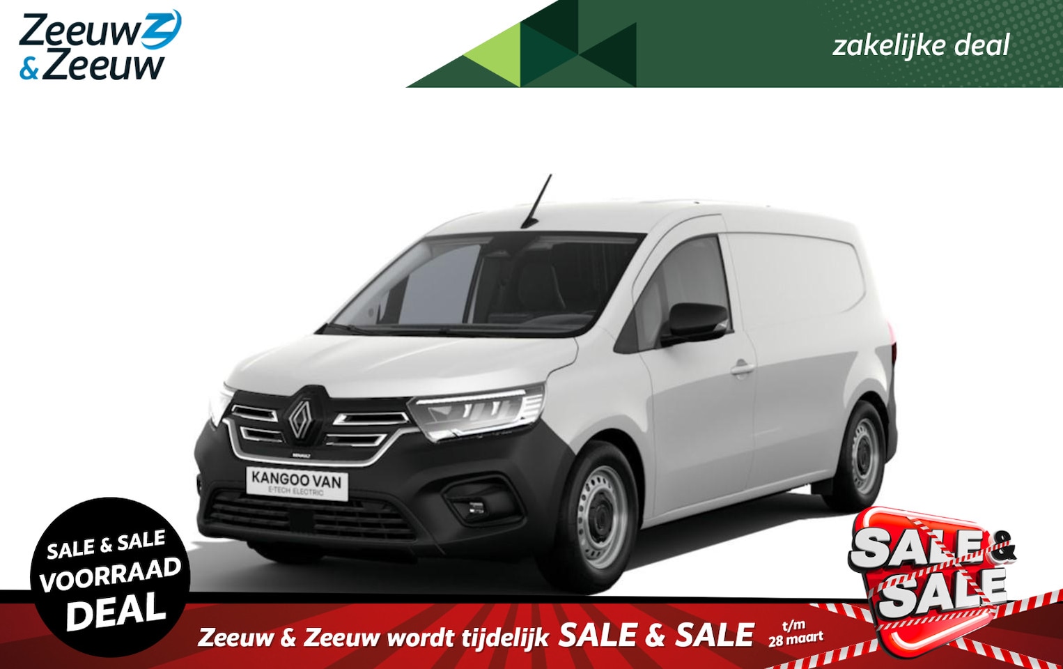 Renault Kangoo E-Tech - Advance L2 44 kWh | Nu leverbaar met 12% Zeeuw & Zeeuw aktie korting ! | - AutoWereld.nl
