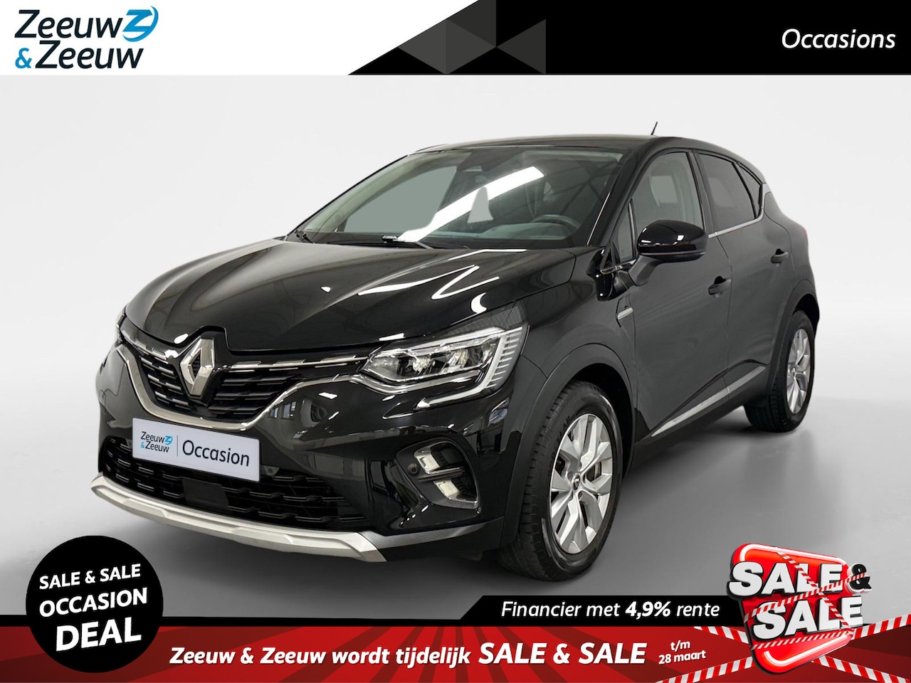 Renault Captur - 1.3 TCe 140 Intens AUTOMAAT NAVI AIRCO CAMERA CRUISE CONTROLE LM VELGEN HOGE INSTAP APPLE - AutoWereld.nl