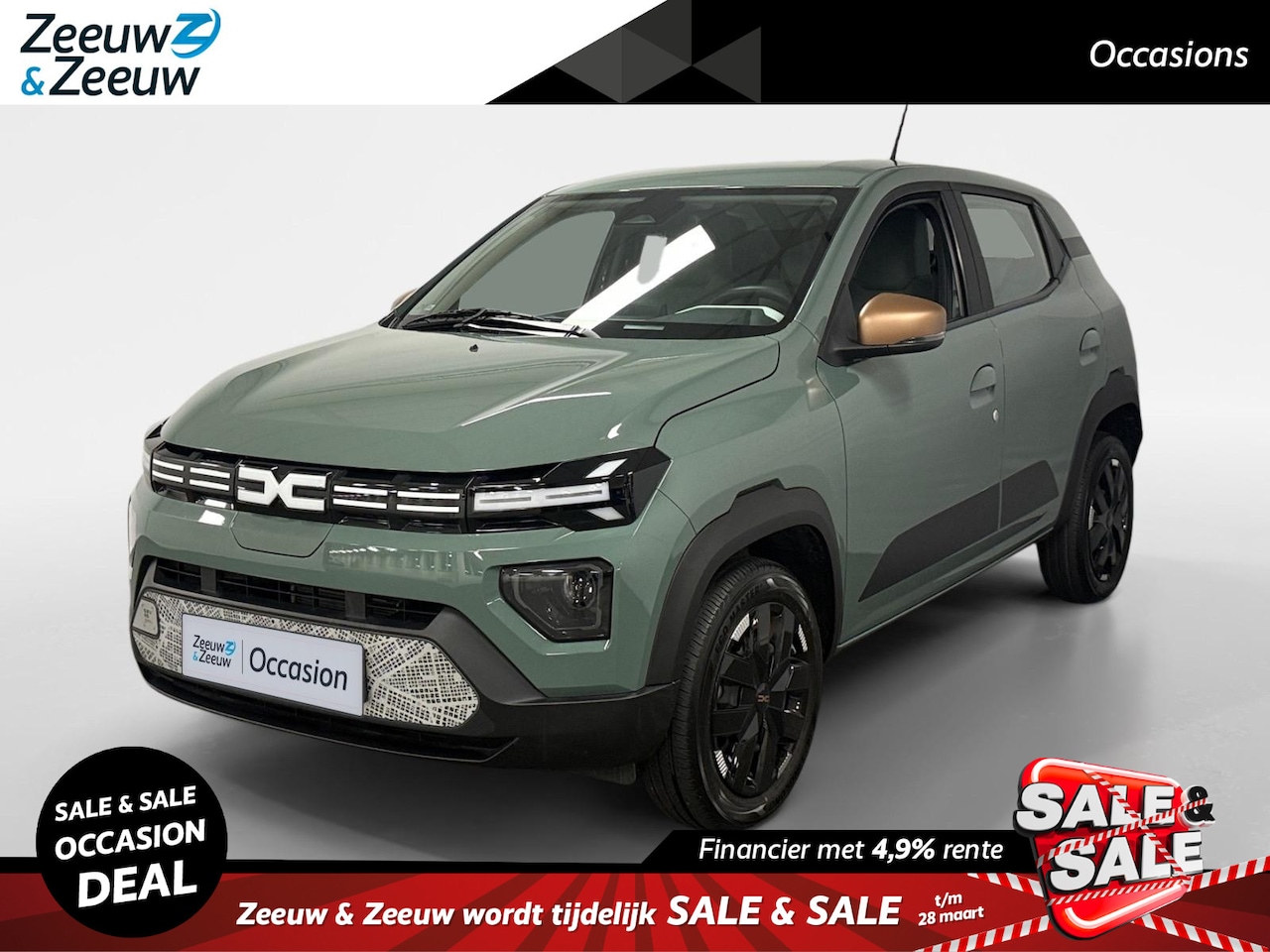 Dacia Spring - Extreme 65 26.8 kWh AUTOMAAT CAMERA APPLE CARPLAY ANDROID AUTO HOGE INSTAP AIRCO CRUISE CO - AutoWereld.nl