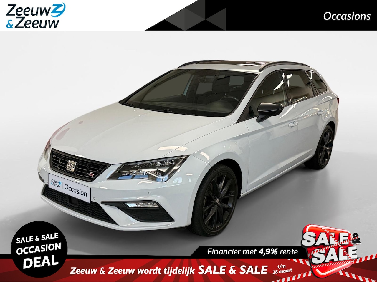 SEAT Leon ST - 1.5 TGI Style Ultimate Edition AUTOMAAT AIRCO CAMERA PARKEERSENSOREN APPLE CARPLAY ANDROID - AutoWereld.nl