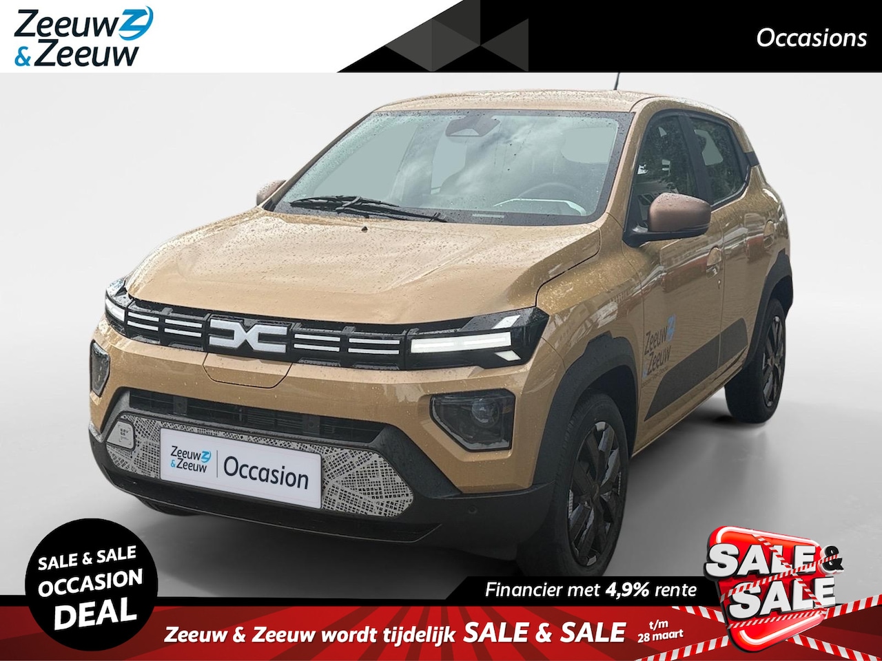 Dacia Spring - Extreme 65 26.8 kWh AUTOMAAT AIRCO CAMERA CRUISE CONTROLE APPLE CARPLAY ANDROID AUTO ZEER - AutoWereld.nl