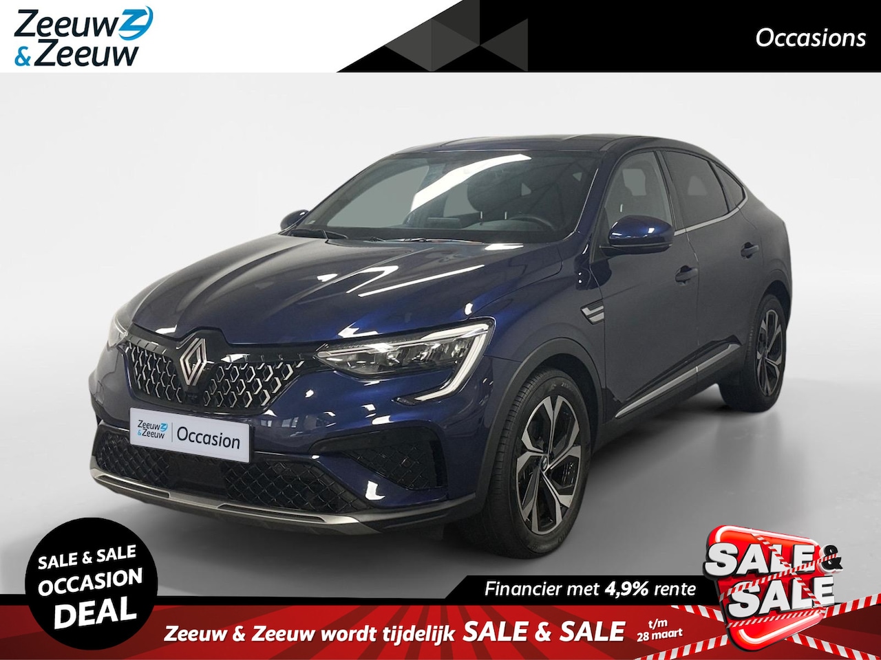 Renault Arkana - 1.6 E-Tech full hybrid 145 techno AUTOMAAT NAVI AIRCO CAMERA CRUISE CONTROLE APPLE CARPLAY - AutoWereld.nl