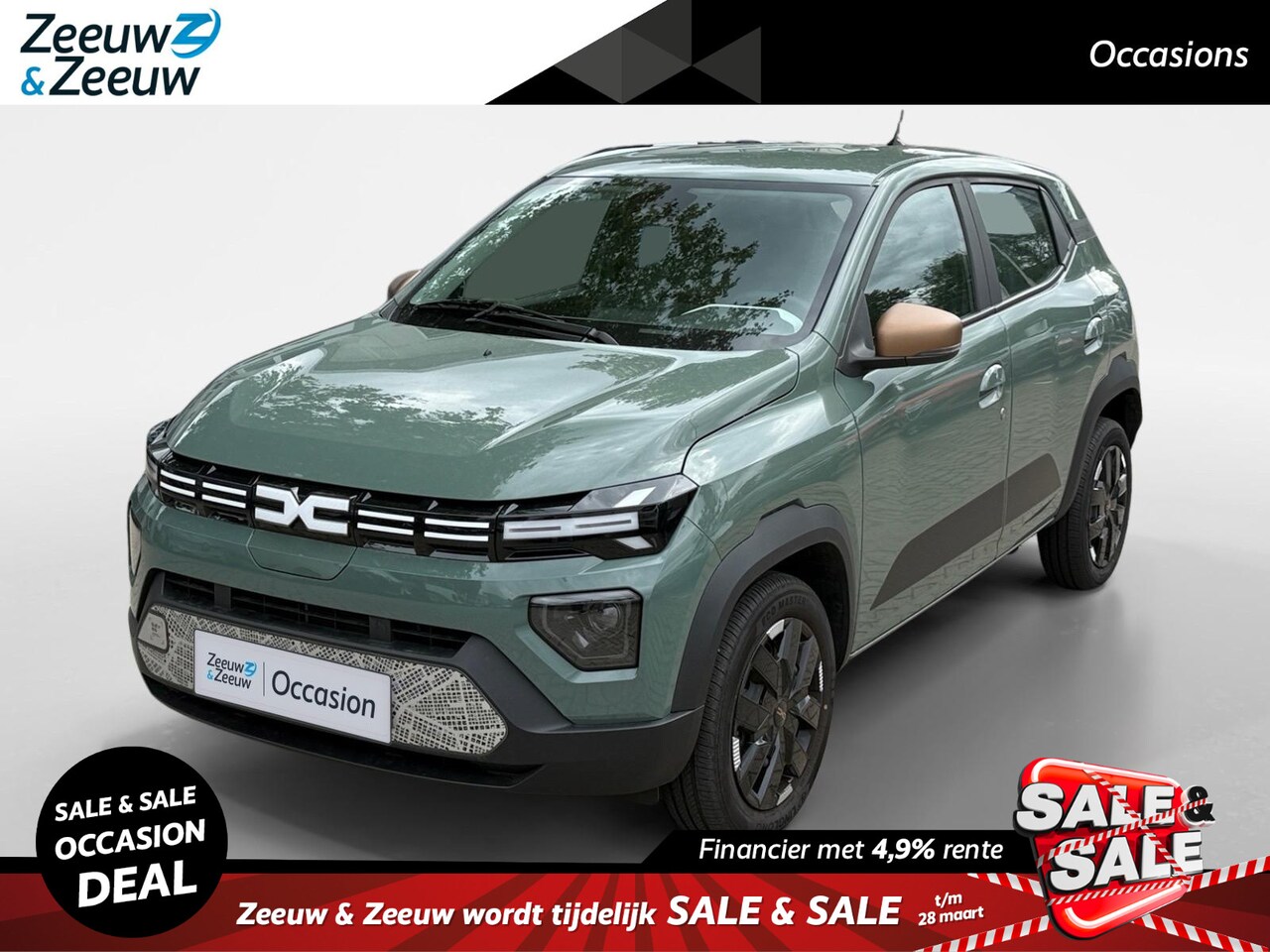 Dacia Spring - Extreme 65 26.8 kWh AUTOMAAT CAMERA CRUISE CONTROLE APPLE CARPLAY ANDROID AUTO ZEER MOOIE - AutoWereld.nl