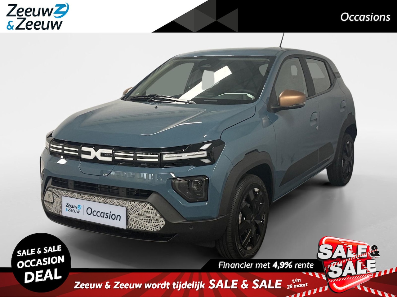 Dacia Spring - Extreme 65 26.8 kWh AIRCO NAVIGATIE APPLE CARPLAY/ANDROID AUTO CRUISE CONTROL ACHTERRUIT R - AutoWereld.nl