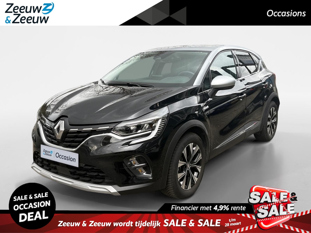 Renault Captur - 1.6 E-Tech Hybrid 145 Intens AUTOMAAT AIRCO CLIMATE LM VELGEN  9.3 INCH SCHERM DIGITALE CO - AutoWereld.nl