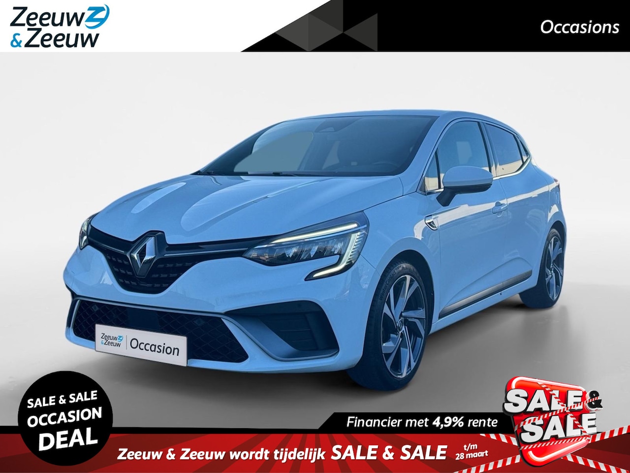 Renault Clio - 140PK E-Tech Hybrid R.S. Line Automaat | Navi | Camera | Parkeersensoren | Apple CarPlay/A - AutoWereld.nl