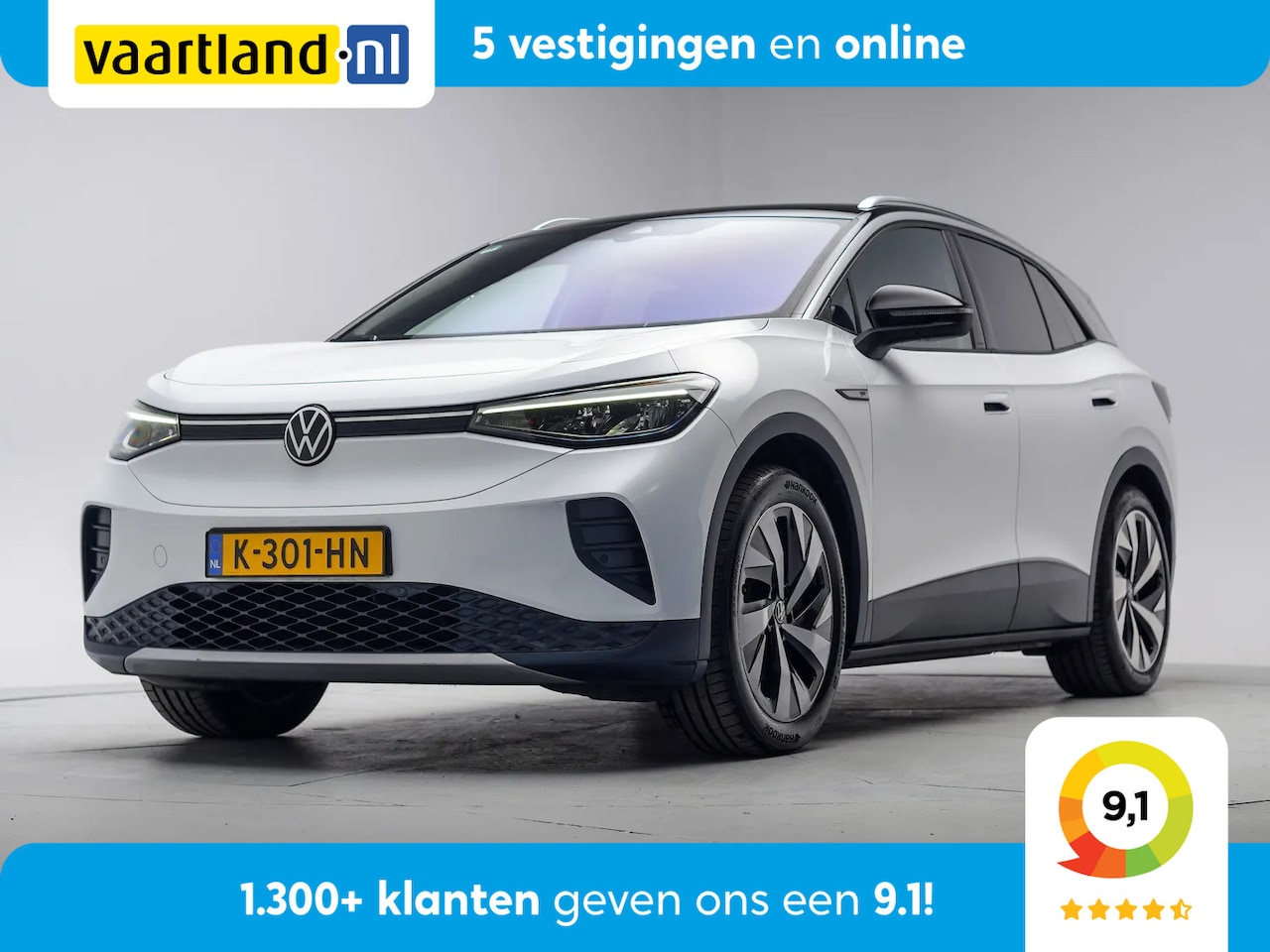 Volkswagen ID.4 - 77 kWh First Pro 3-Fase [ LED Trekhaak Navi Apple/Android Stoel&stuur verwarming ] - AutoWereld.nl