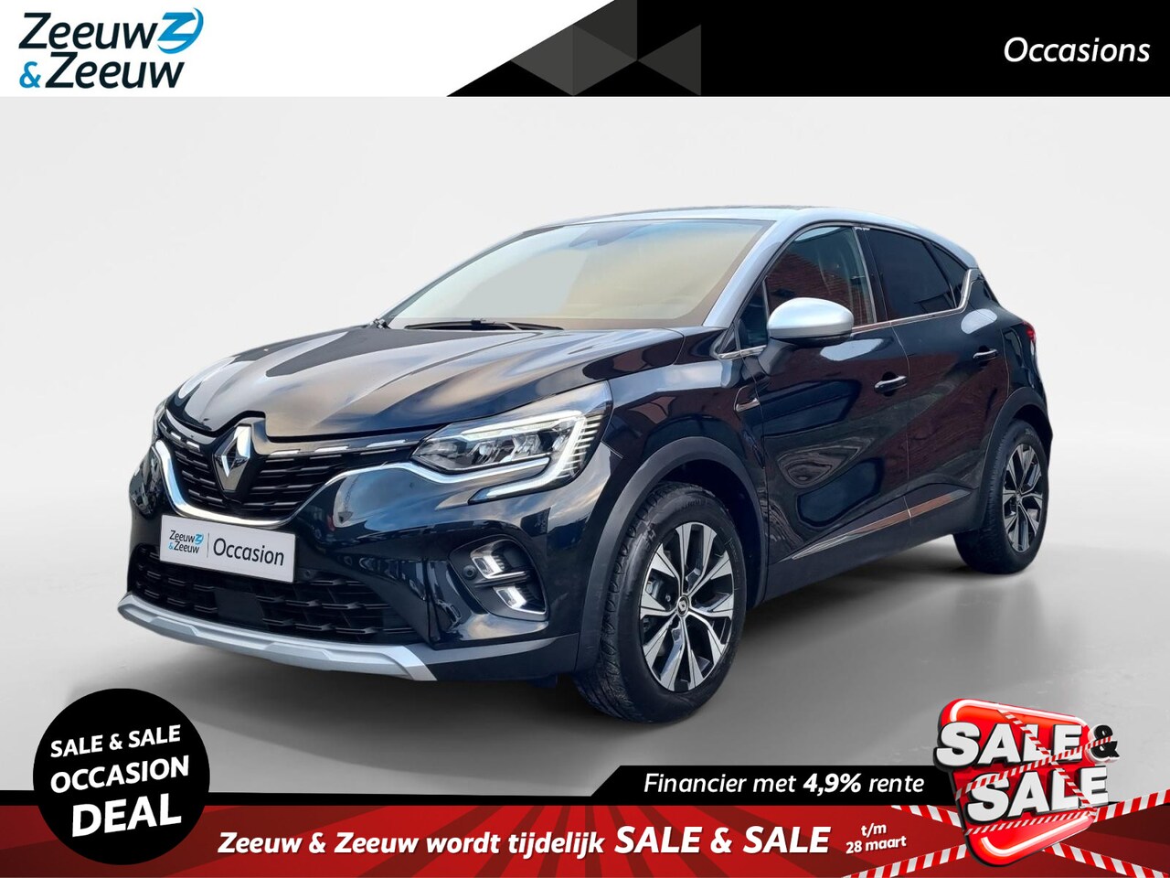 Renault Captur - 1.6 E-Tech Hybrid 145 Intens * Camera * Cruise Control * Carplay * Navigatie * LM Velgen 1 - AutoWereld.nl