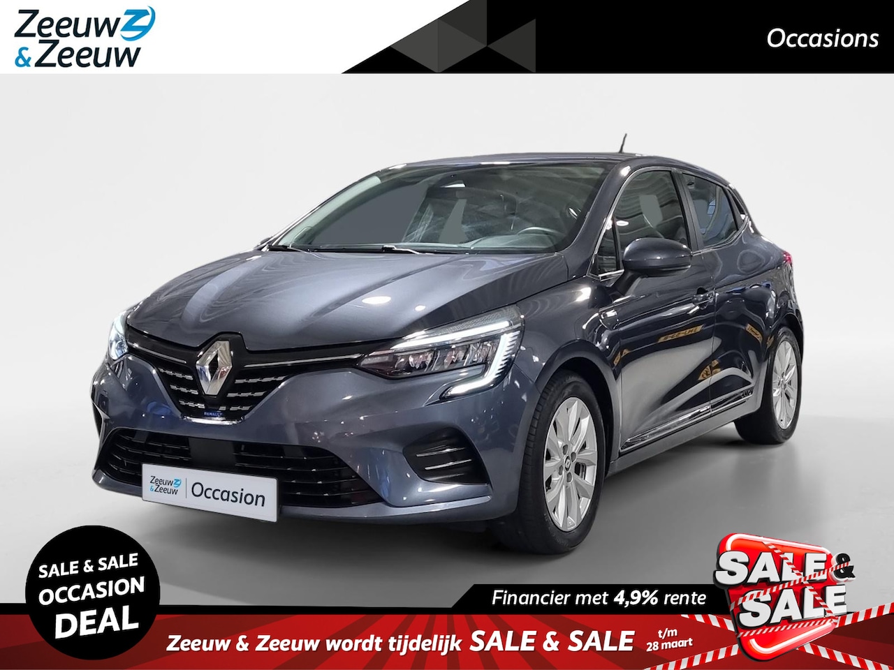 Renault Clio - 1.6 E-Tech Hybrid 140 Intens * Automaat * Dealeronderhouden * Carplay * Navigatie * LM Vel - AutoWereld.nl