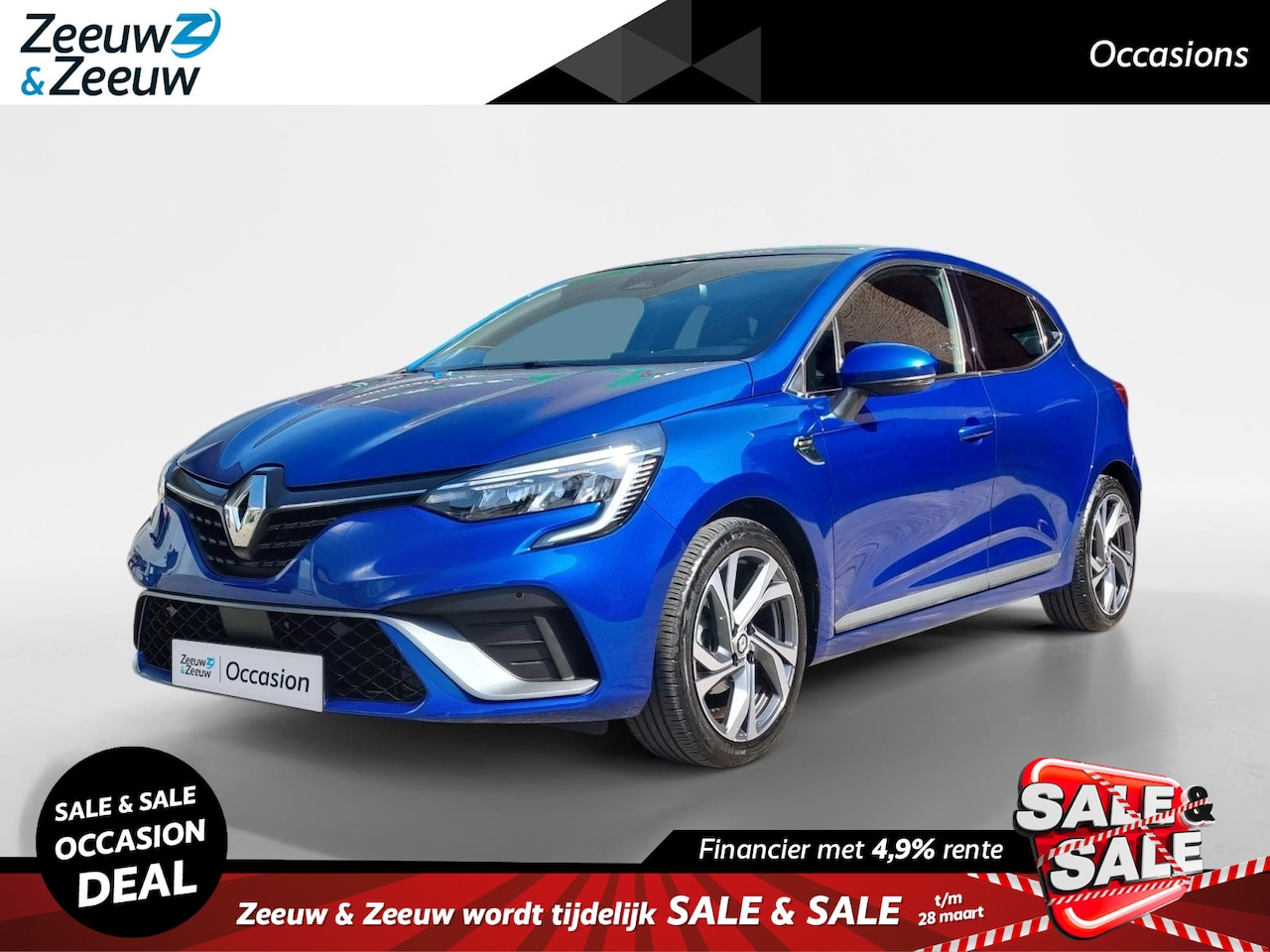 Renault Clio - 1.0 TCe 90 R.S. Line *Cruise control * Carplay * Achteruit camera * Lage KM * 12 Maanden B - AutoWereld.nl